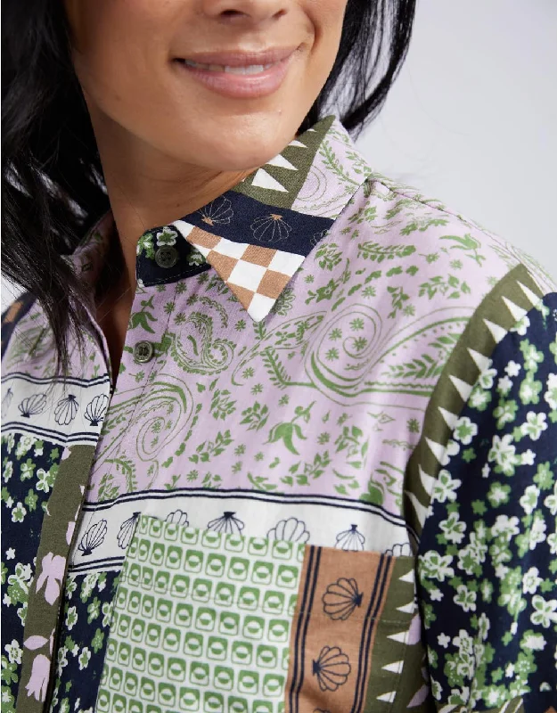 Vetiver Patchwork Shirt - Patchwork Print