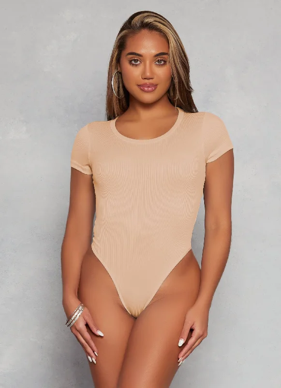 Daisy Basic Crew Neck Short Sleeve Bodysuit