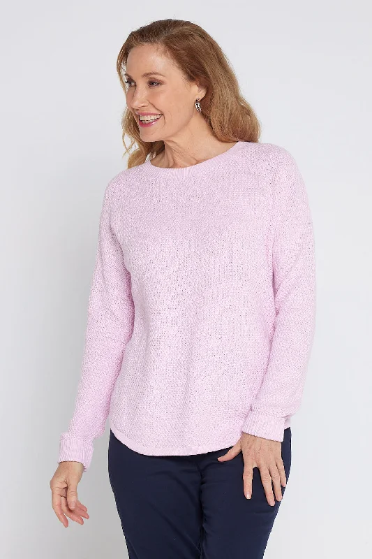 Brenda Waffle Knit - Blush