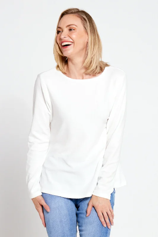 Micro Fleece Top - Winter White