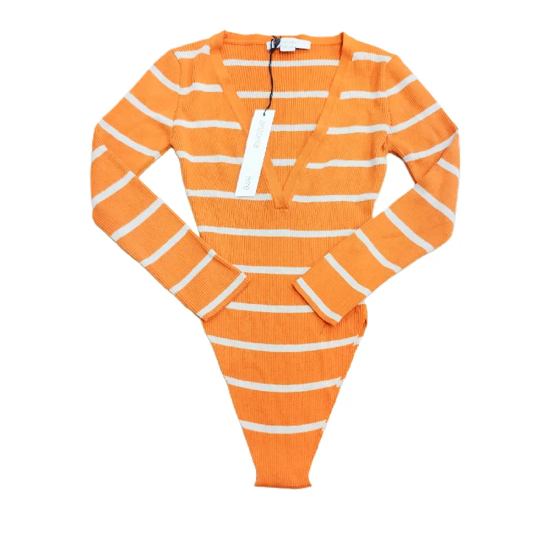 Orange Bodysuit By Antonia Erre, Size: S