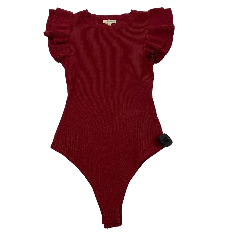 Red Bodysuit Ee Some, Size M